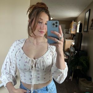 Long-sleeve corset top form Target